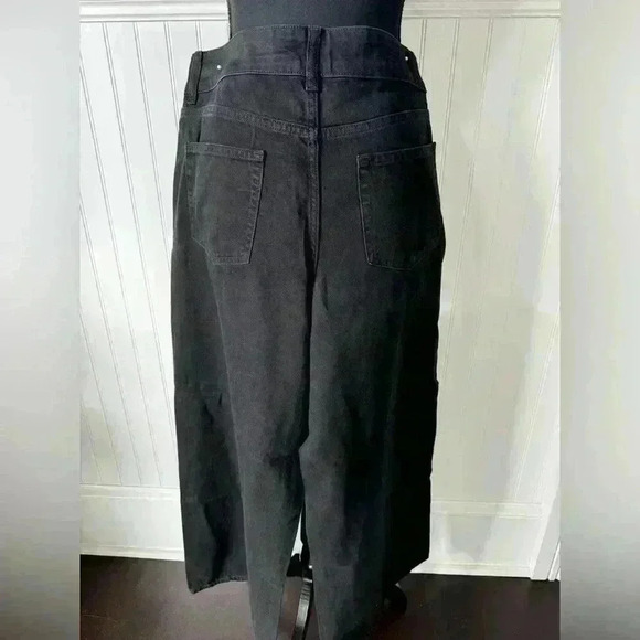 NWT Gap Mid Rise UltraSoft Baggy Wide Leg Jeans~ Black ~ 12 /31 - Picture 6 of 12